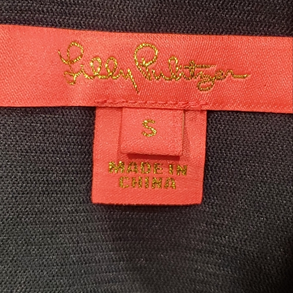 LILLY PULITZER WOMEN'S NAVY SLEEVELESS SHIFT DRESS, SIZE S. - Picture 10 of 11